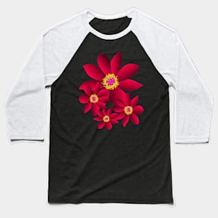 Pink flowering flower, flowery, floral pattern bloom Baseball T-Shirt